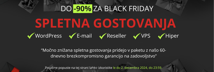 Black Friday Domovanje